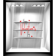 Αυτοκόλλητο βιτρίνας - Αγίος Βαλεντίνος 77